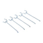 SSWBasics 10 in Chrome Peg Hook for 1/8 in or 1/4 in Pegboard pack of 100